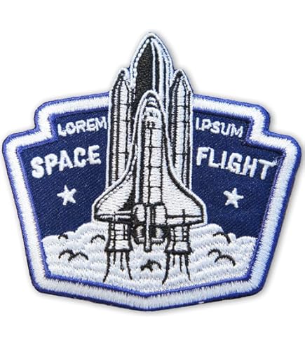 Amazon.co.jp: アイロン刺繍ワッペン パッチ アップリケ【Space・宇宙